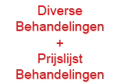 Diverse Lichaam Spa Wellness Behandelingen & Prijslijst 